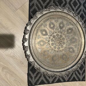 Elegant Silver Decorative Tray